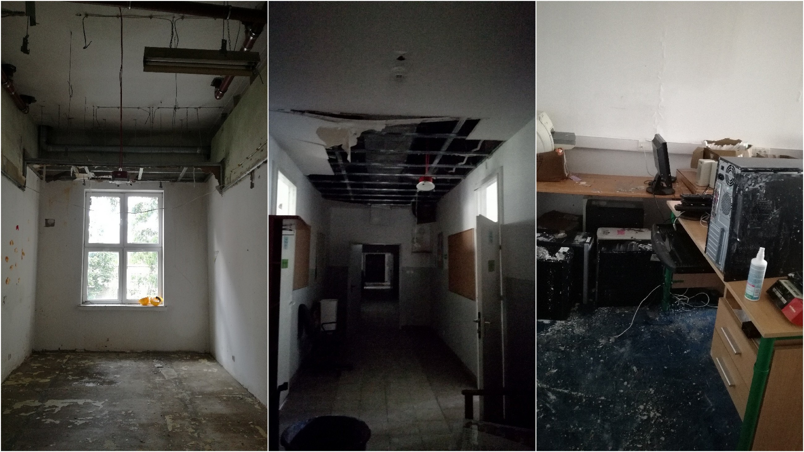 Zalana szkoła w centrum miasta. Liceum potrzebuje pomocy