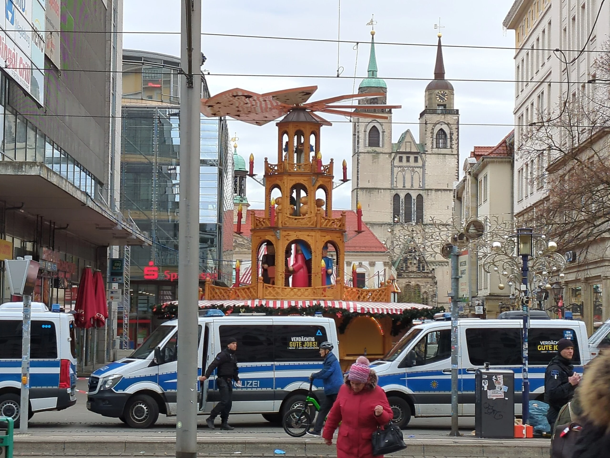 Okolice miejsca zamachu w Magdeburgu