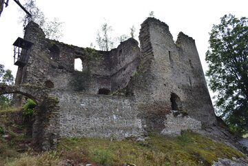 Zamek Miecz w Świeciu, część gotycka