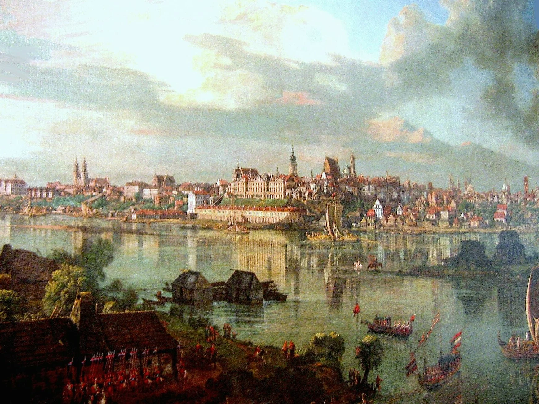 Widok na Zamek Królewski od strony północno-wschodniej, Canaletto, 1770