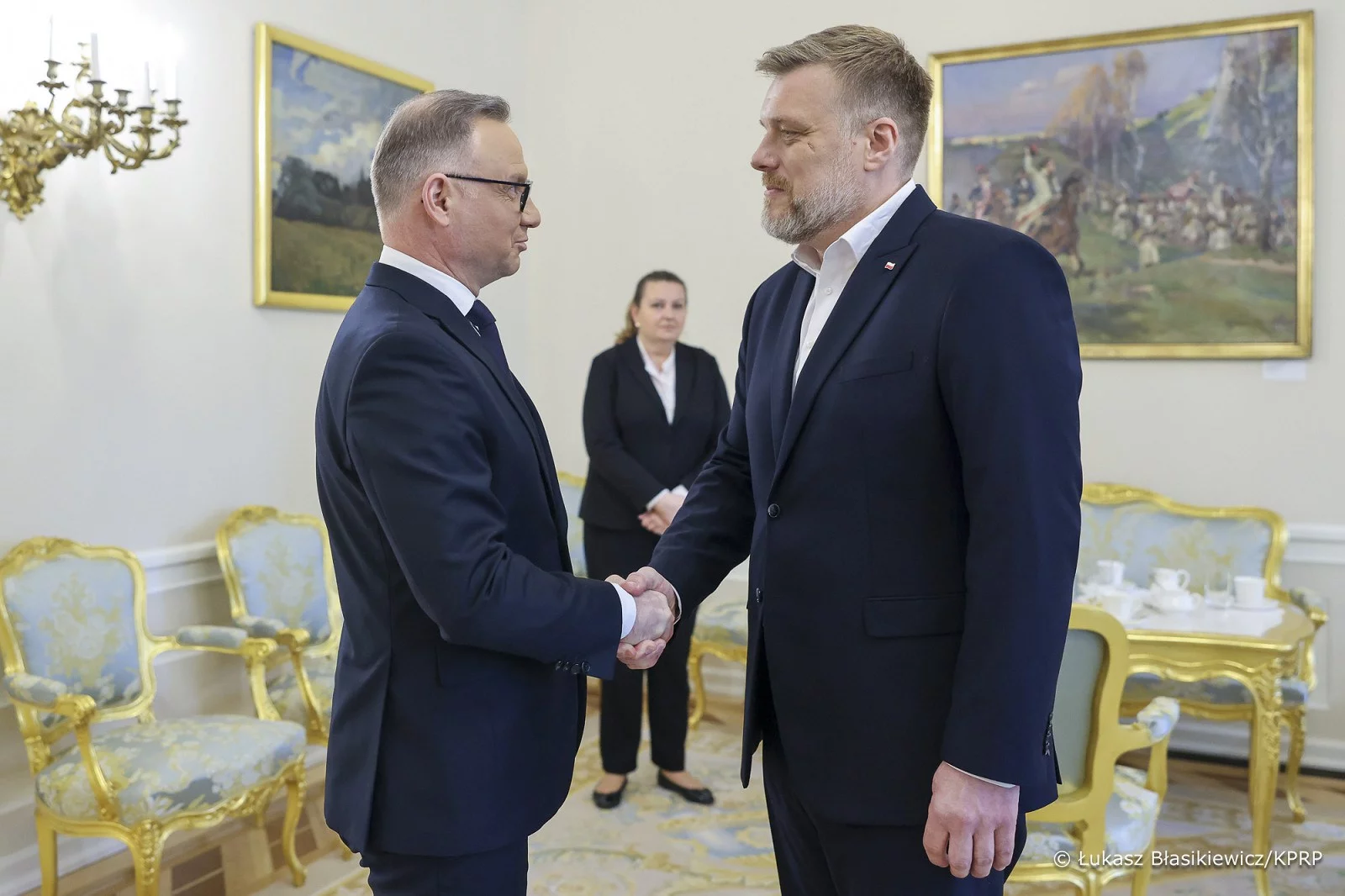 Prezydent Andrzej Duda i Adrian Zandberg