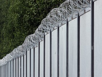 Zapora na granicy Polski z Białorusią