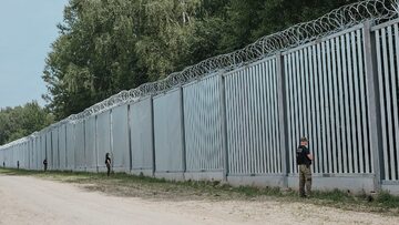 Zapora na granicy z Białorusią