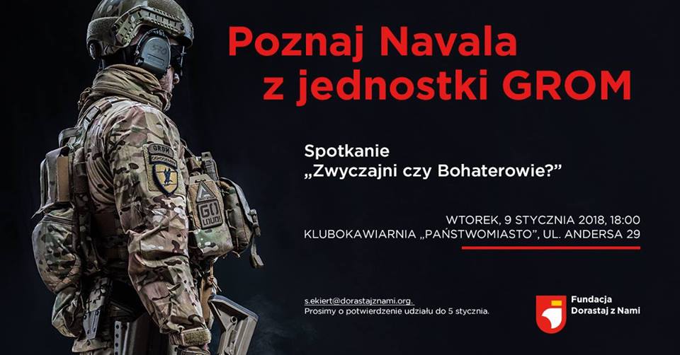 Zaproszenie na spotkanie z Navalem – żołnierzem GROMu