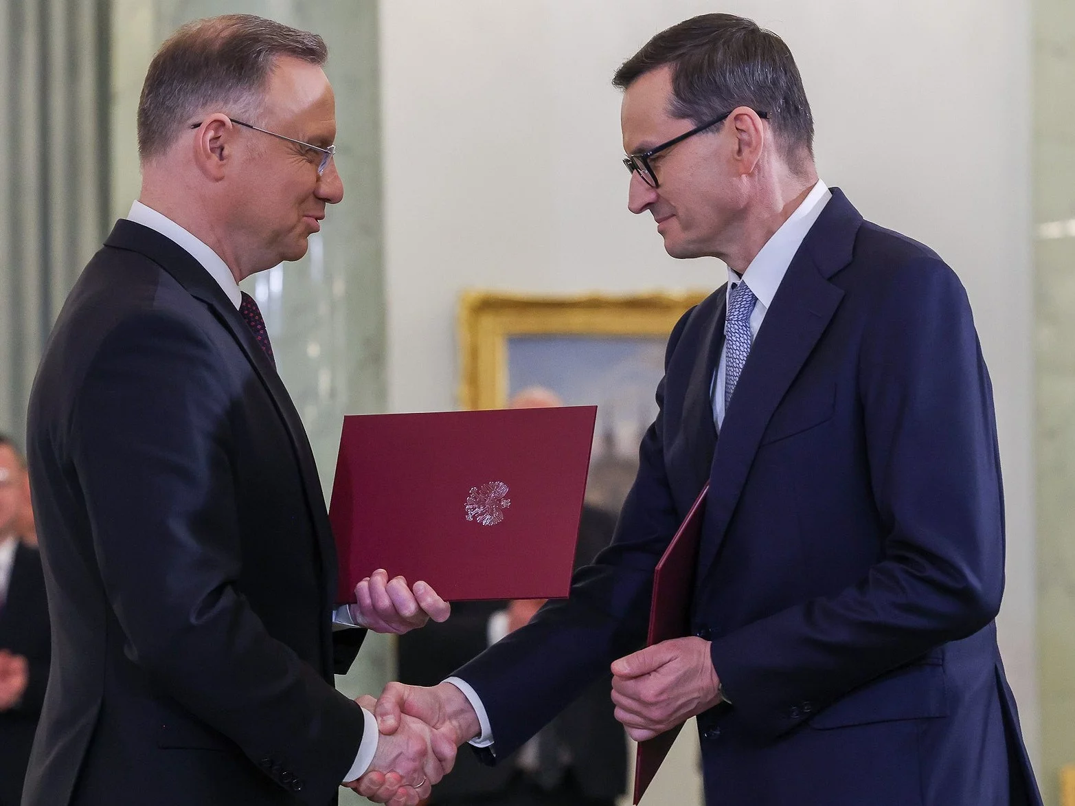 Prezydent Andrzej Duda i premier Mateusz Morawiecki