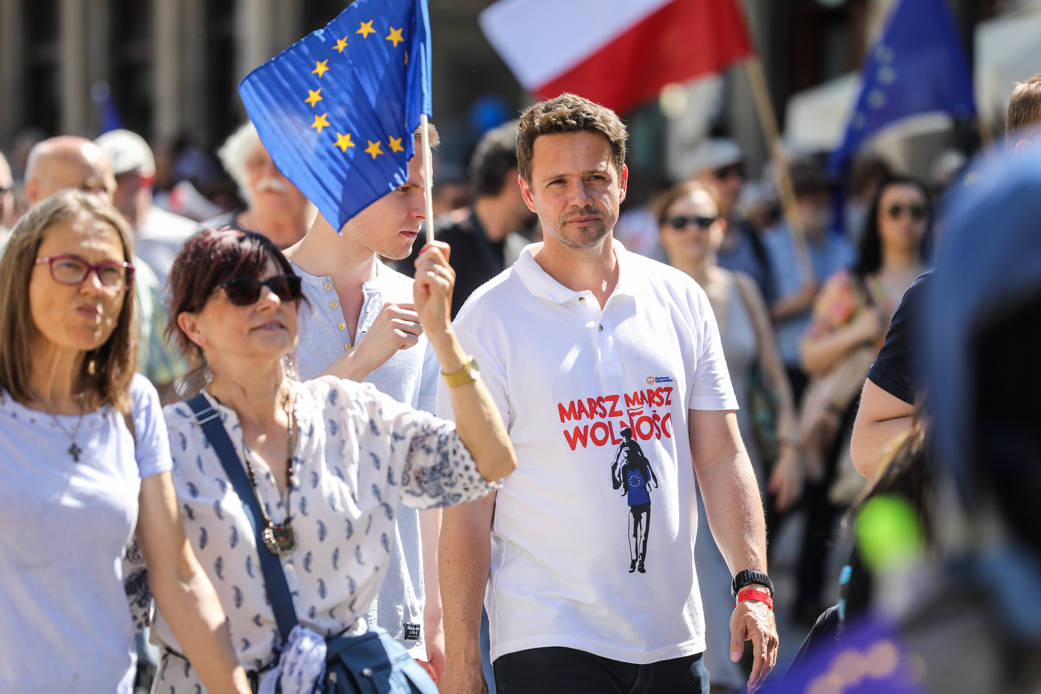 Rafał Trzaskowski na Marszu Wolności