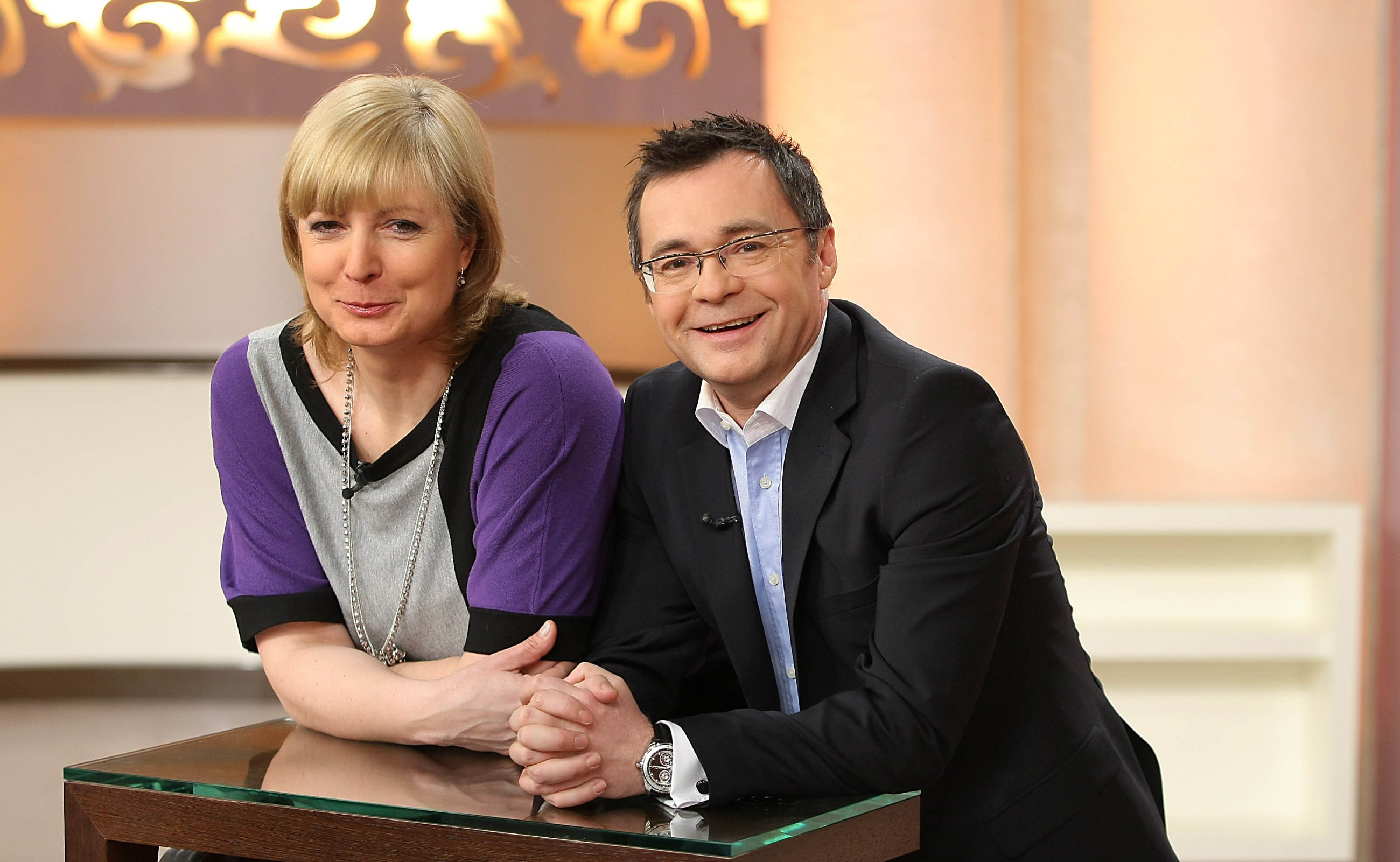 Iwona Schymalla i Paweł Pochwała. Program "Kawa czy herbata" w TVP1