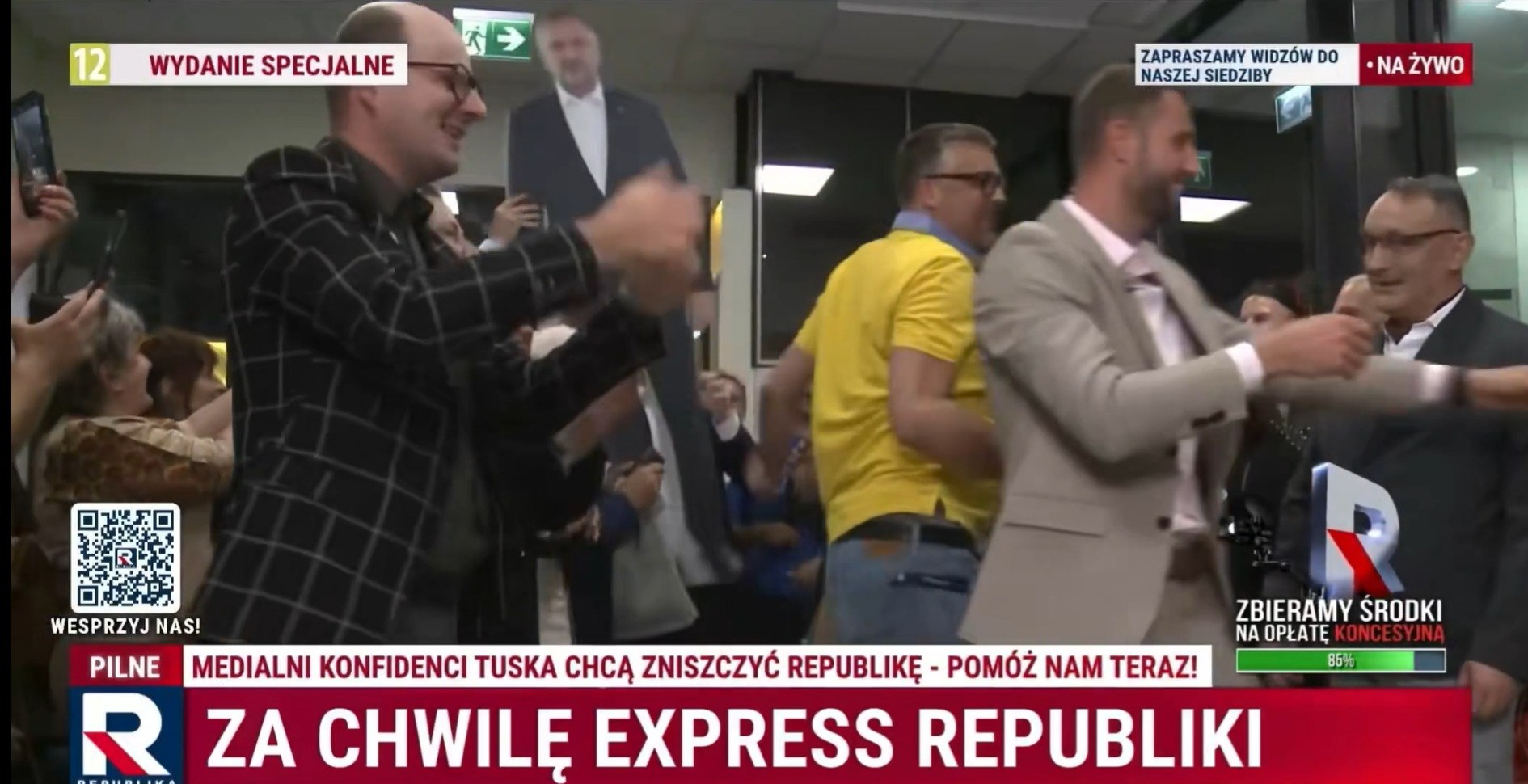 TV Republika świętuje sukces zbiórki na koncesję