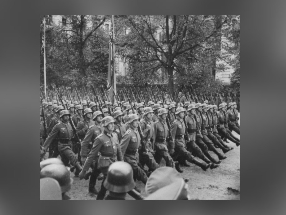 Parada wojsk niemieckich w Warszawie rok 1939