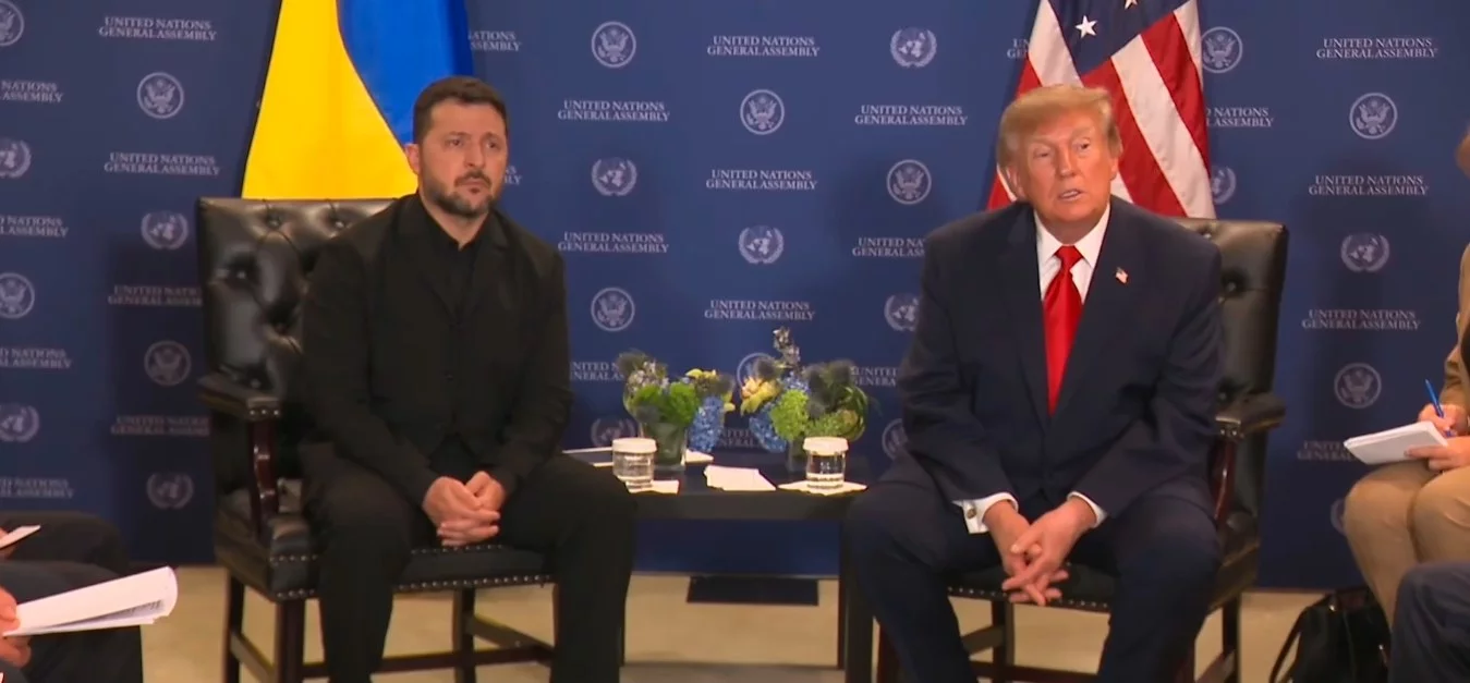 Prezydenci Zełenski i Trump w Nowym Jorku
