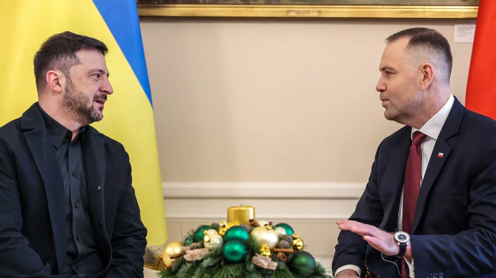 Wołodymyr Zełenski i Karol Nawrocki