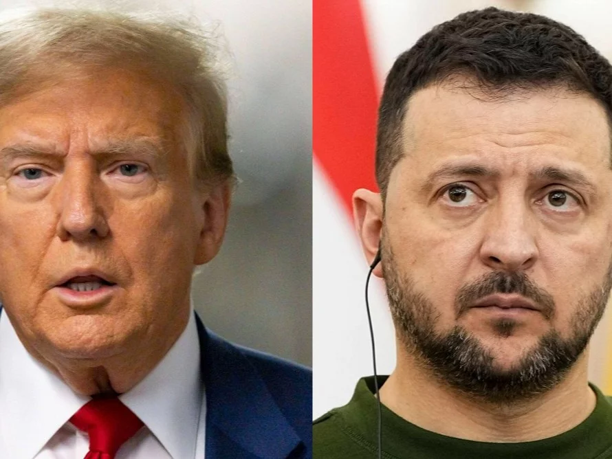 Donald Trump i Wołodymyr Zełenski