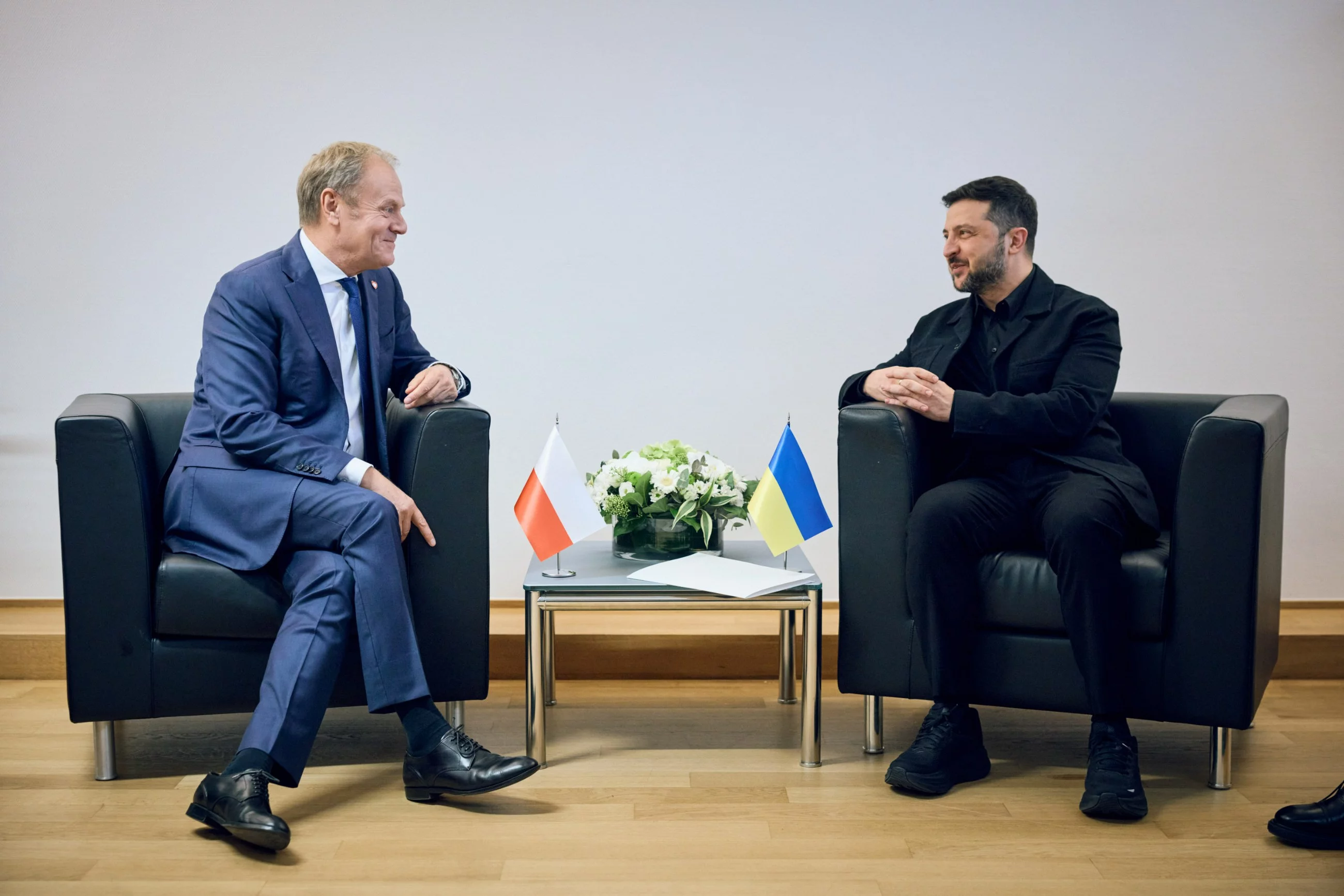 Premier Donald Tusk i prezydent Ukrainy Wołodymyr Zełenski