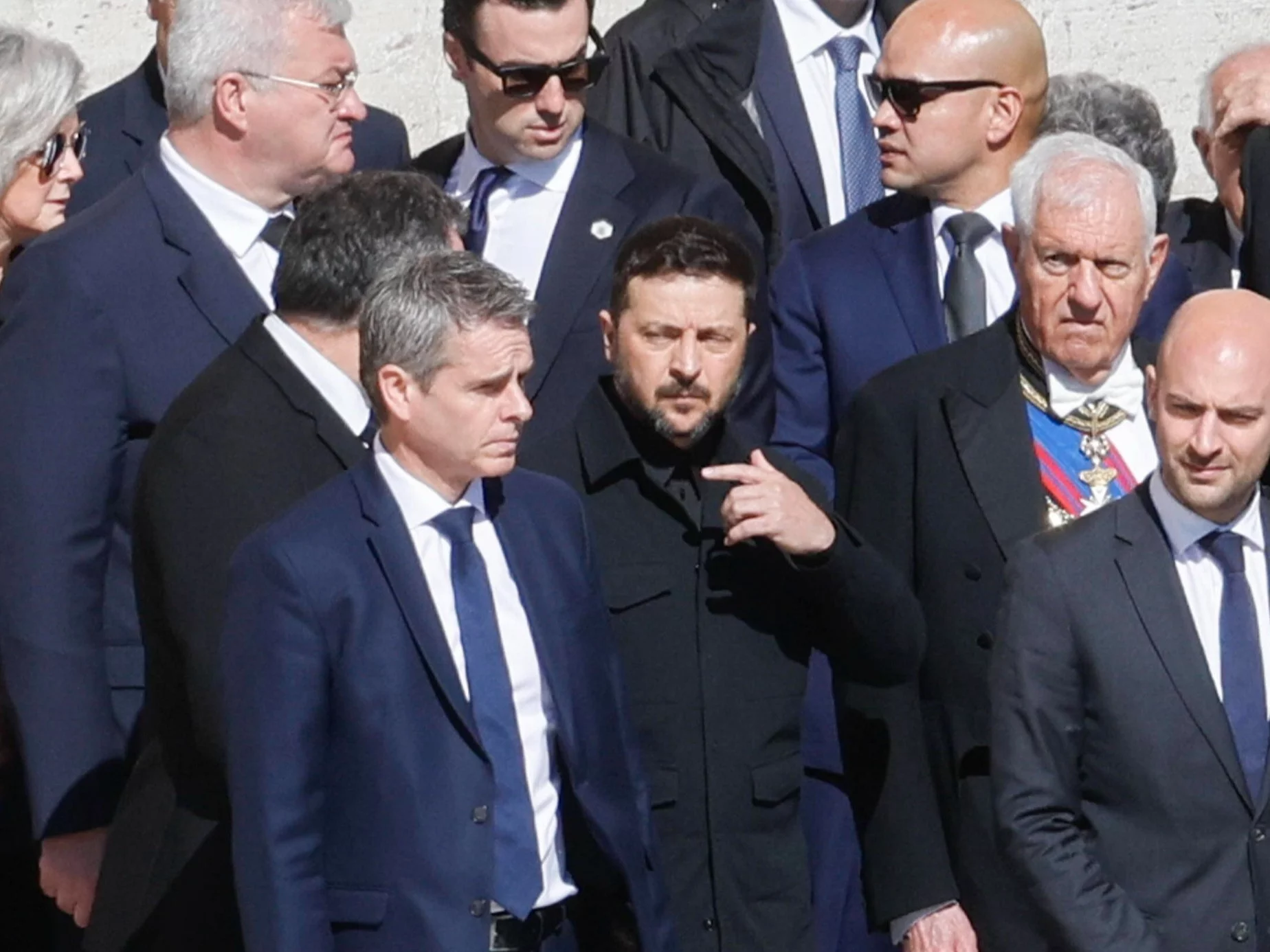 Wołodymyr Zełenski na pogrzebie papieża Franciszka