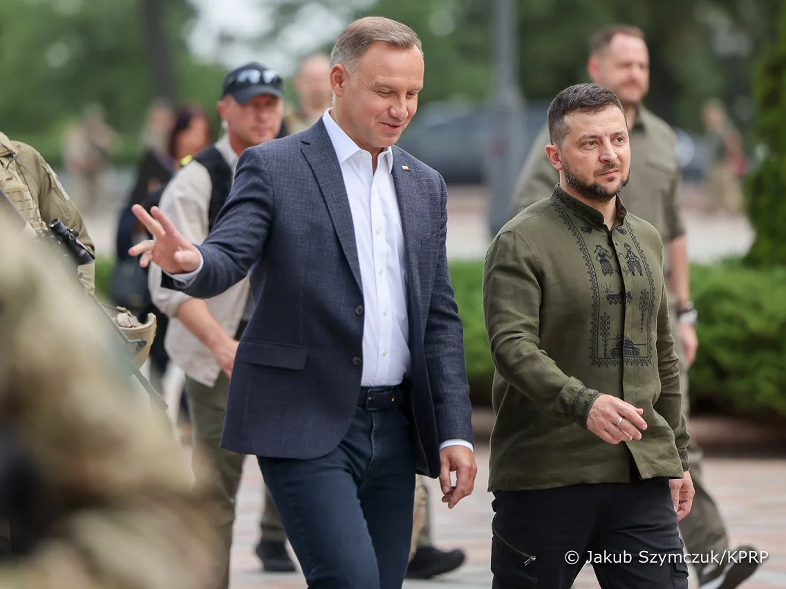 Andrzej Duda i Wołodymyr Zełenski w Kijowie