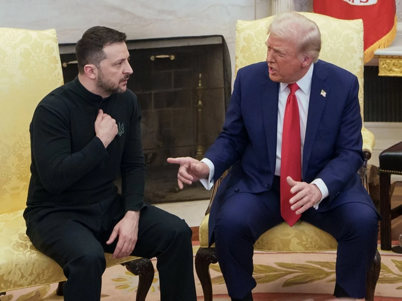 Wołodymyr Zełenski i Donald Trump w Gabinecie Owalnym