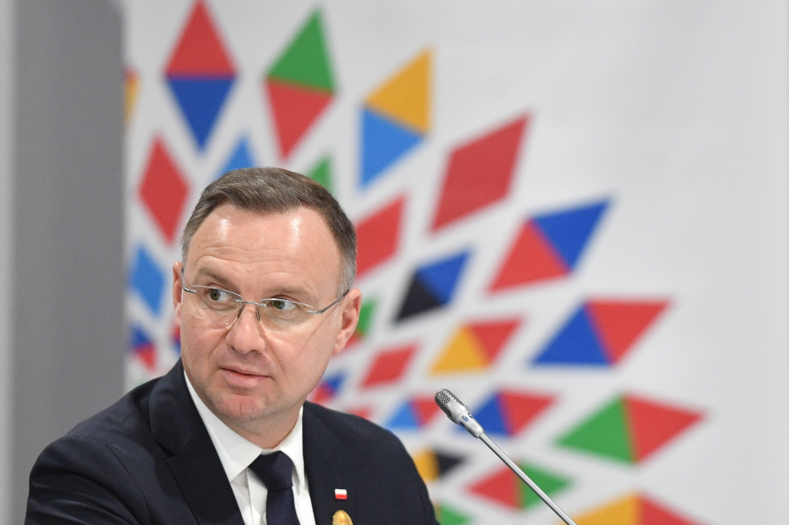 Prezydent RP Andrzej Duda podczas Konferencji COP27 w Szarm el-Szejk