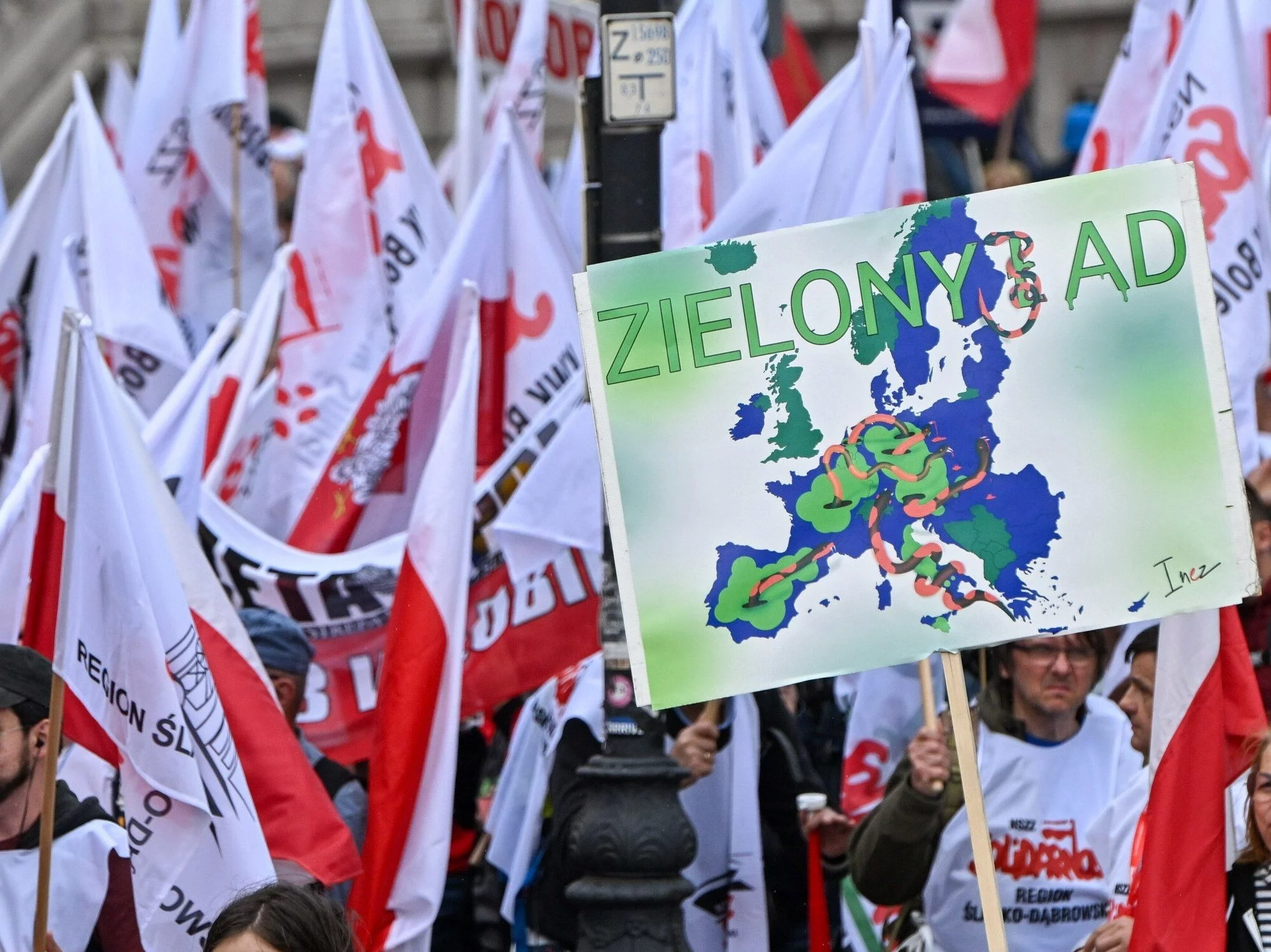 Protest przeciwko Zielonemu Ładowi