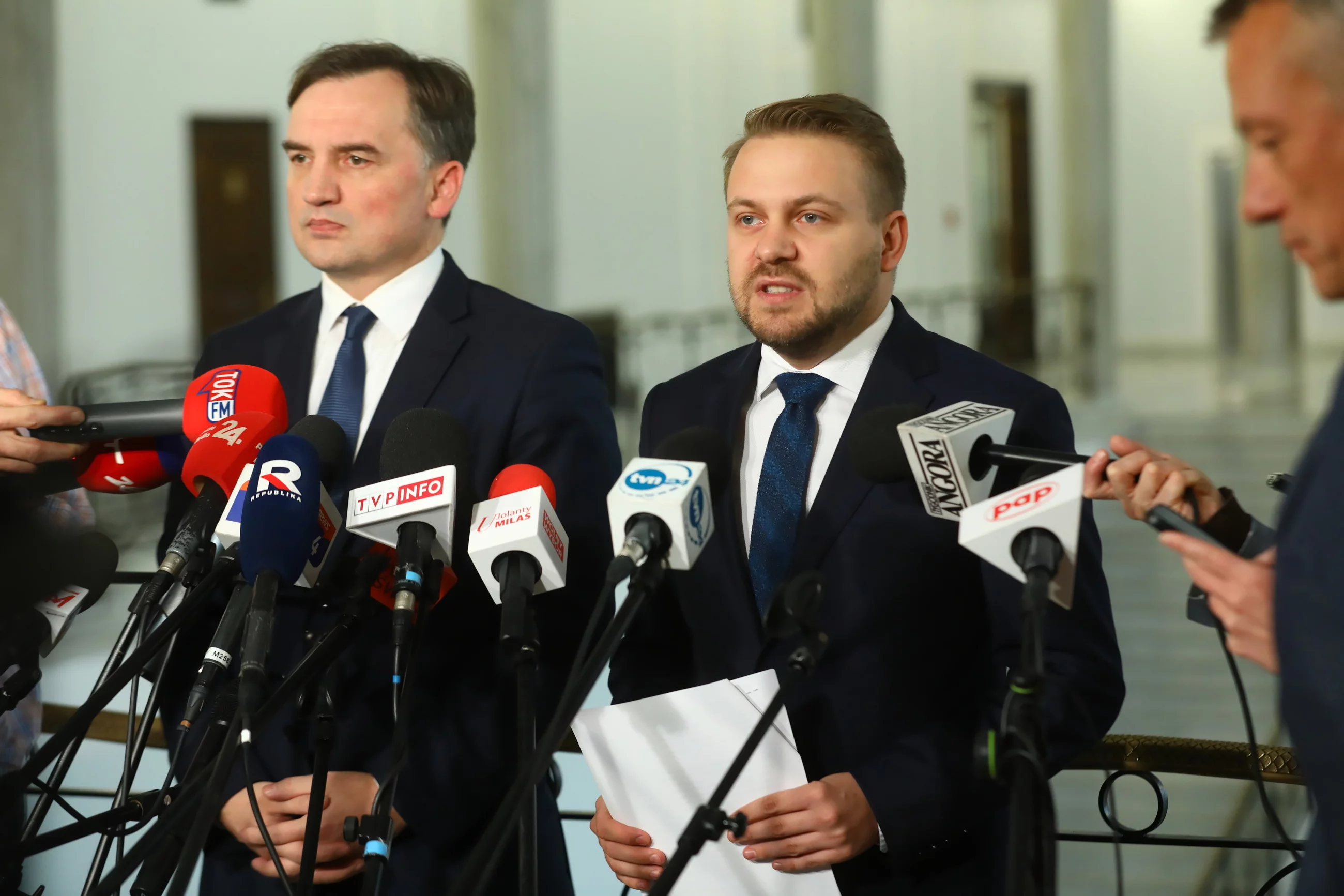 Zbigniew Ziobro i  Jacek Ozdoba