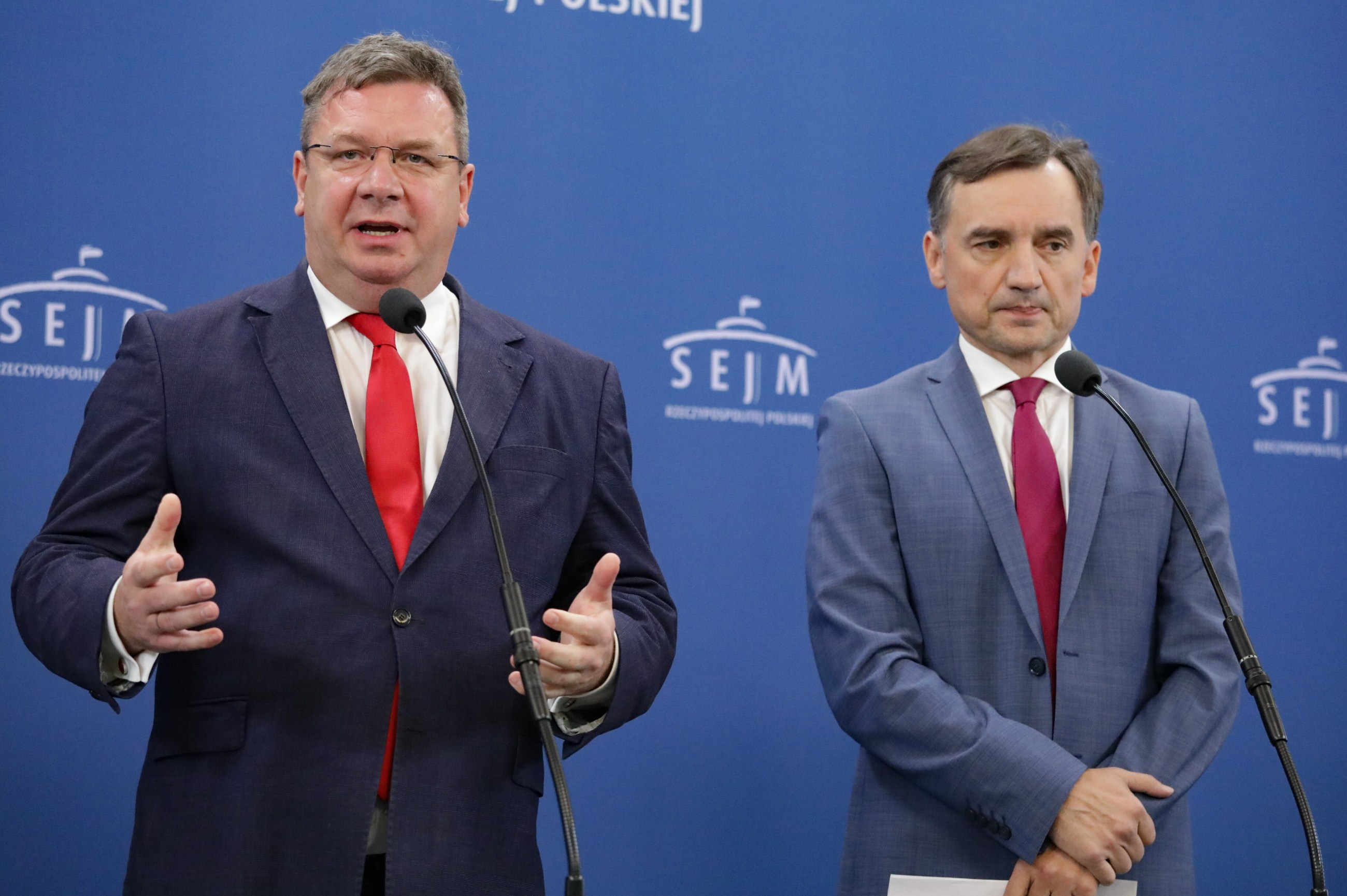 Michał Wójcik i Zbigniew Ziobro