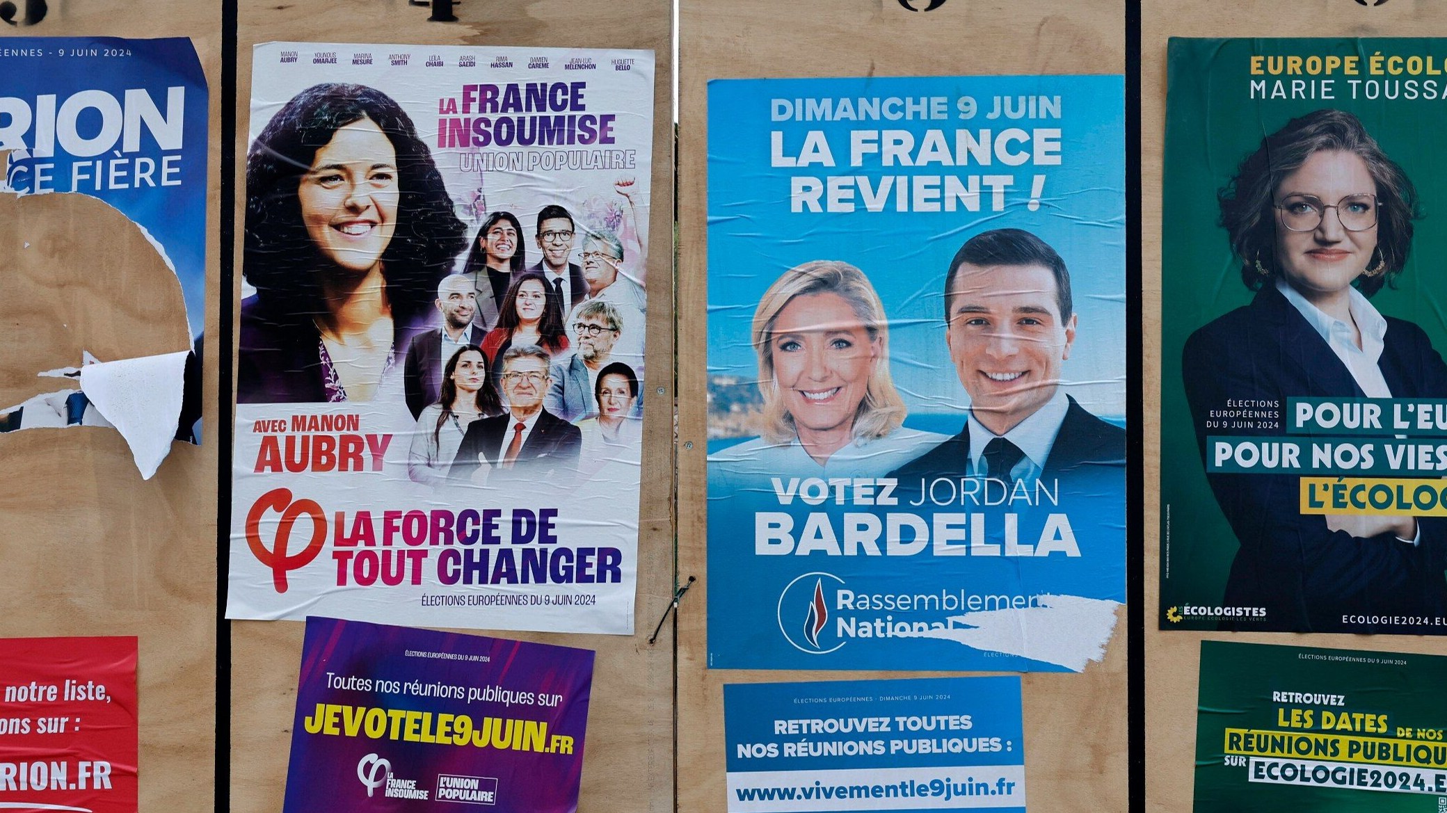 Plakaty wyborcze we Francji
