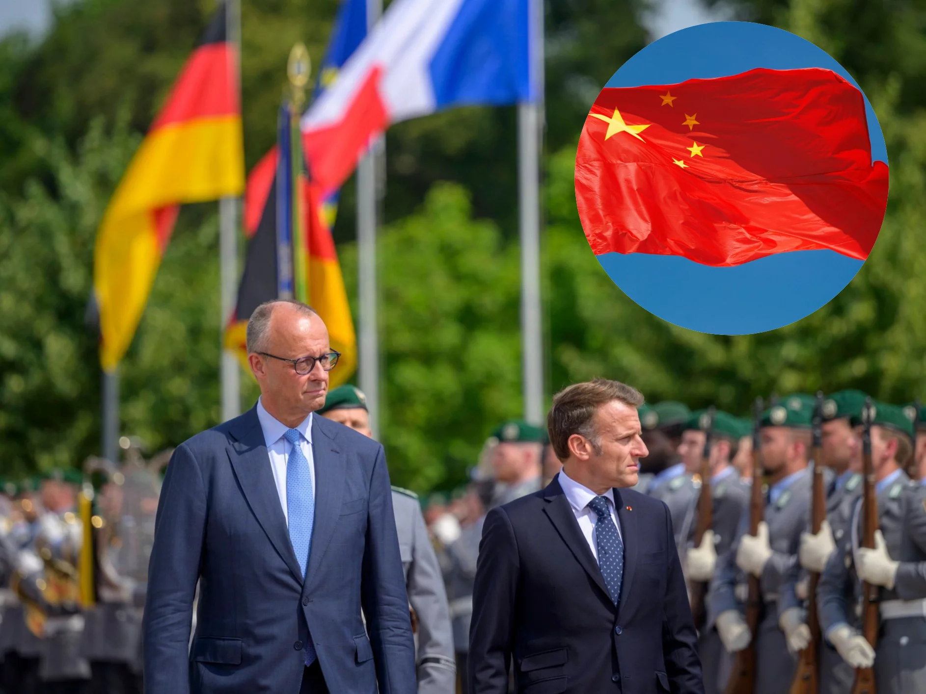 F. Merz i E. Macron