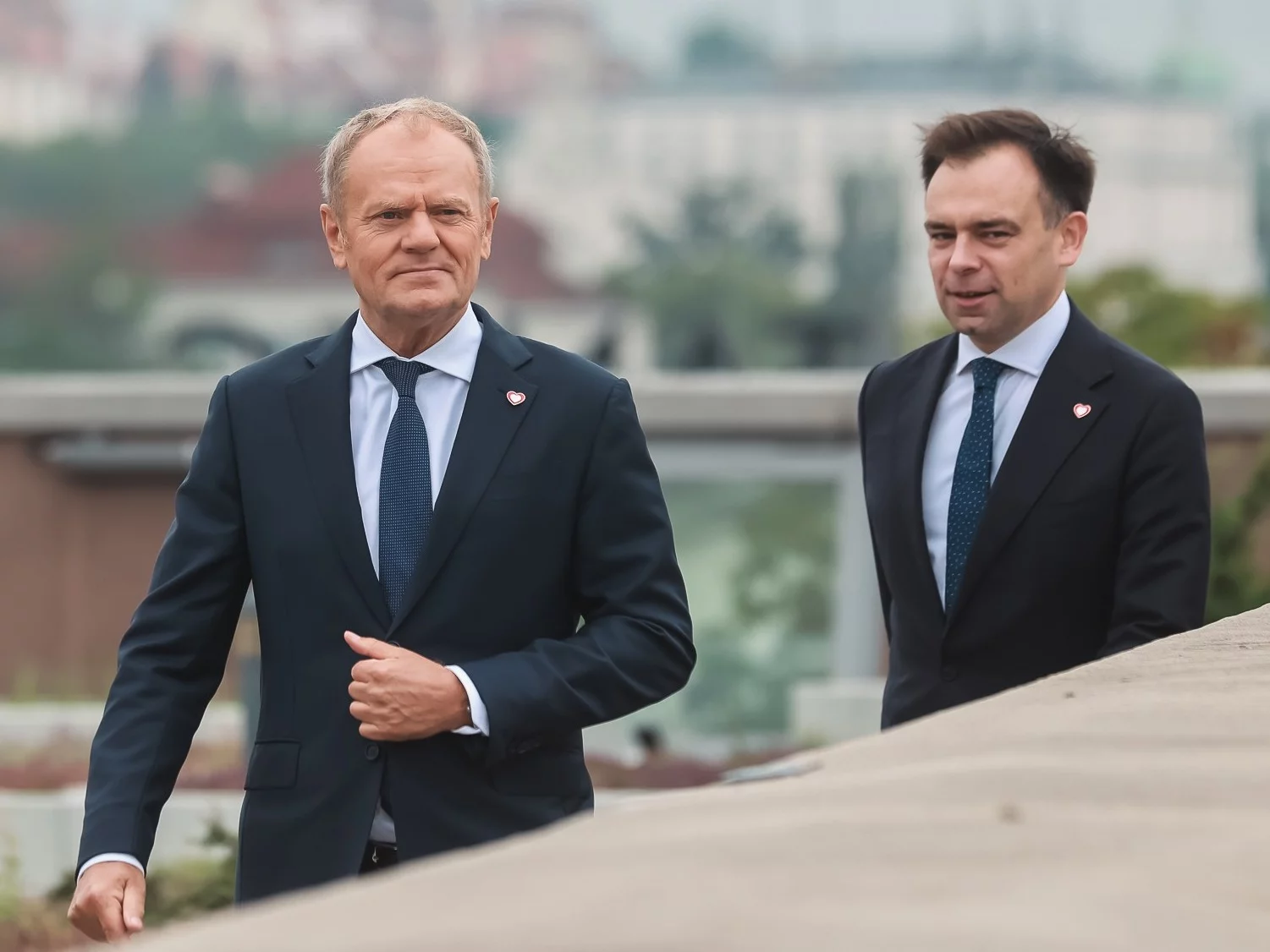 Donald Tusk i Andrzej Domański