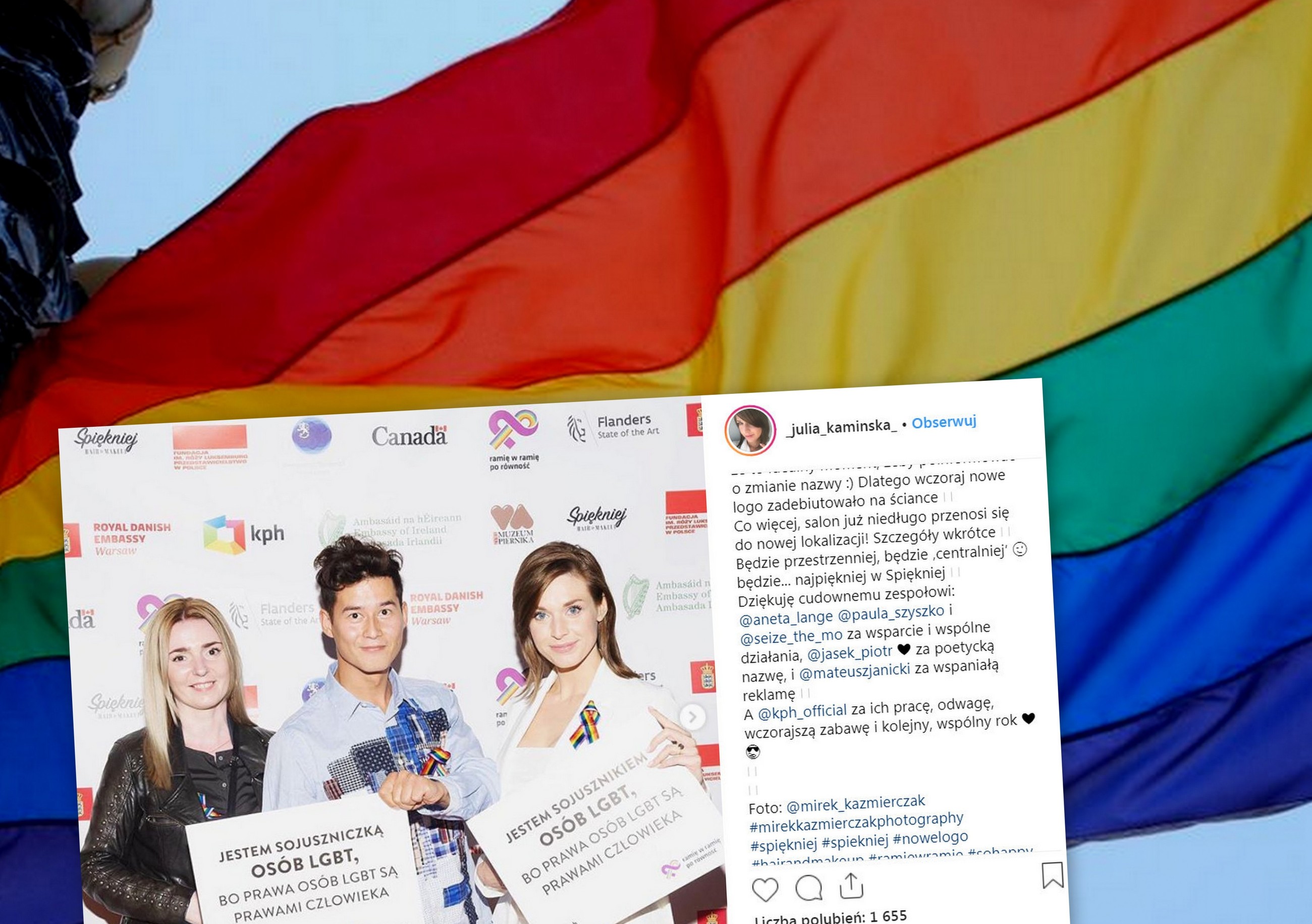 Julia Kamińska poparła działania Kampanii Przeciwko Homofobii