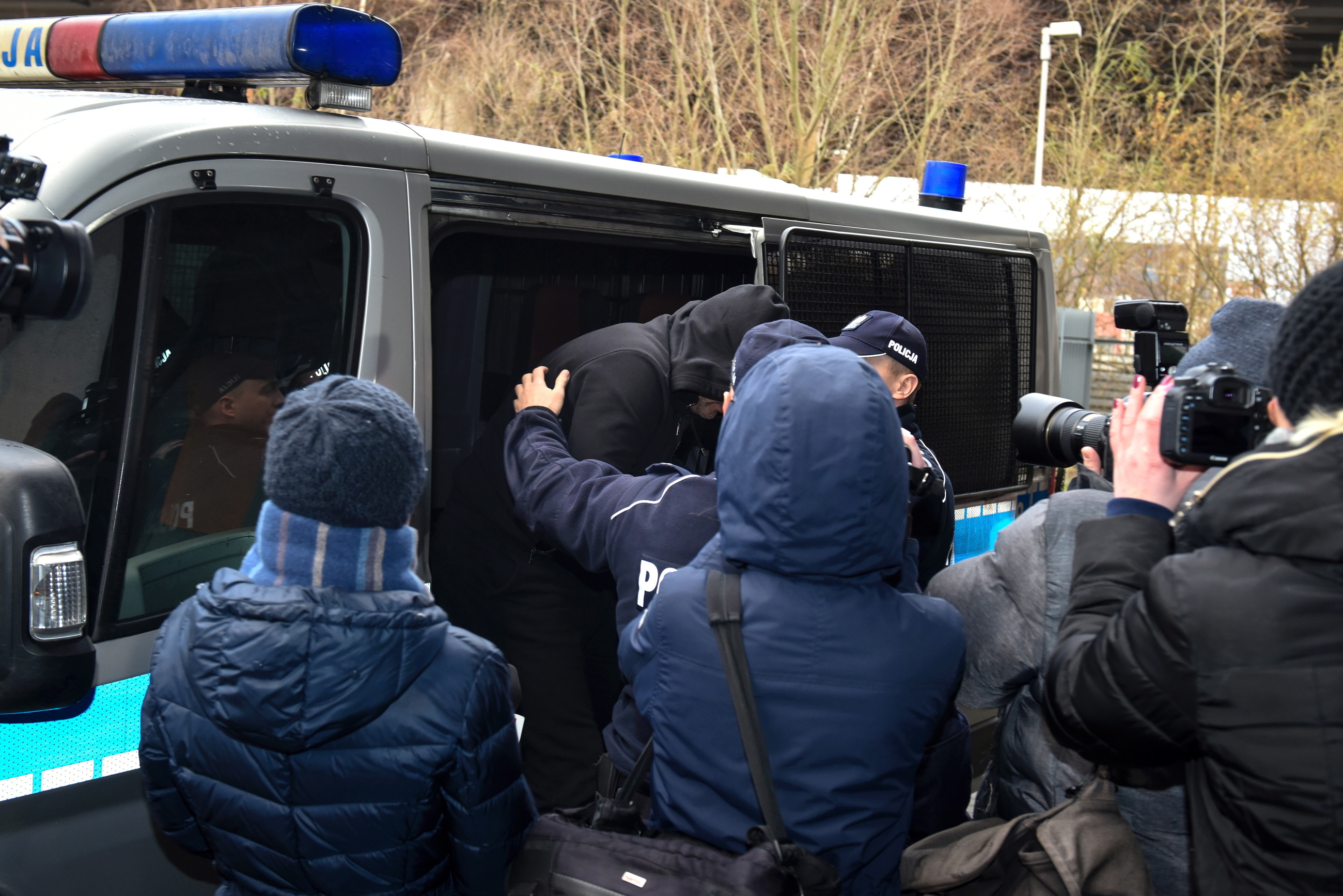 Były pięściarz Dariusz M. podczas doprowadzania do Prokuratury Rejonowej w Gdańsku