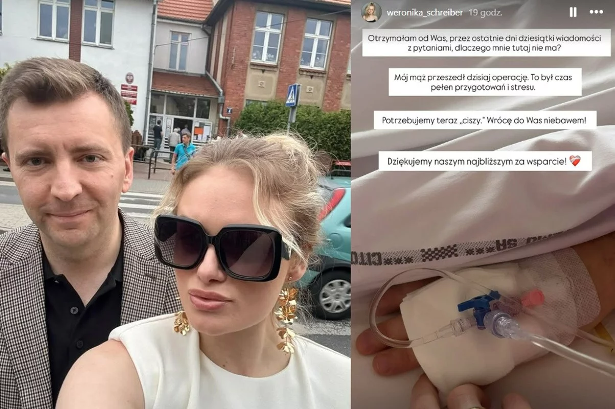 Weronika Schreiber poinformowała o operacji Łukasza Schreibera