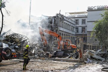 Zniszczenia w ostrzelanej przez Rosjan Odessie
