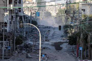 Zniszczenia w Strefie Gazy po izraelskich bombardowaniach