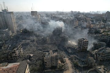 Zniszczenia w Strefie Gazy po izraelskich nalotach