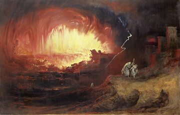 "Zniszczenie Sodomy i Gomory", mal. John Martin