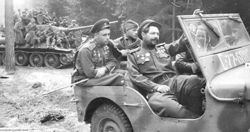 Żołnierze Armii Czerwonej na początku 1945 roku.