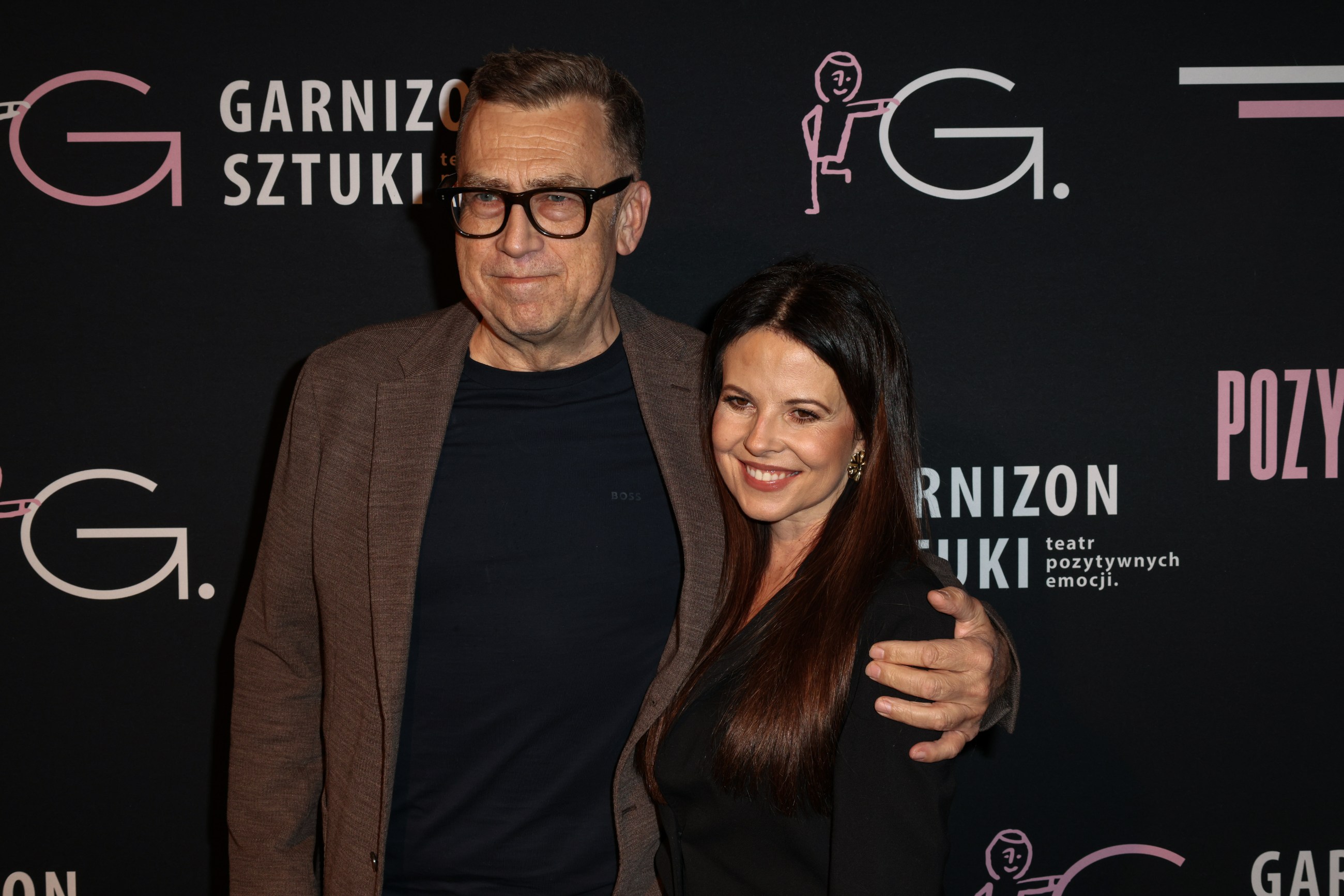 Dziennikarz Maciej Orłoś i Paulina Orłoś