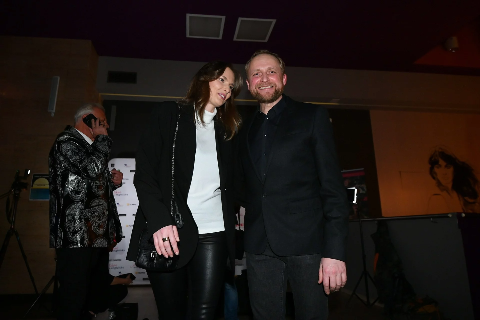 Aktor Piotr Adamczyk z żoną, aktorką Karoliną Szymczak