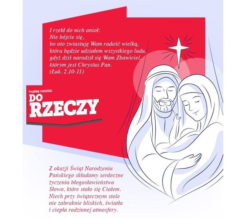 Życzenia świąteczne od redakcji "Do Rzeczy"